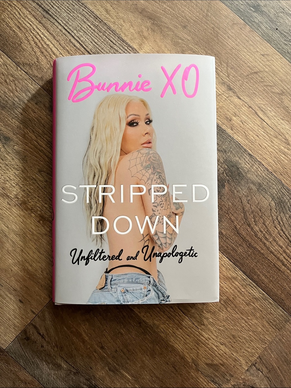 Bunnie XO stripped down hard cover book